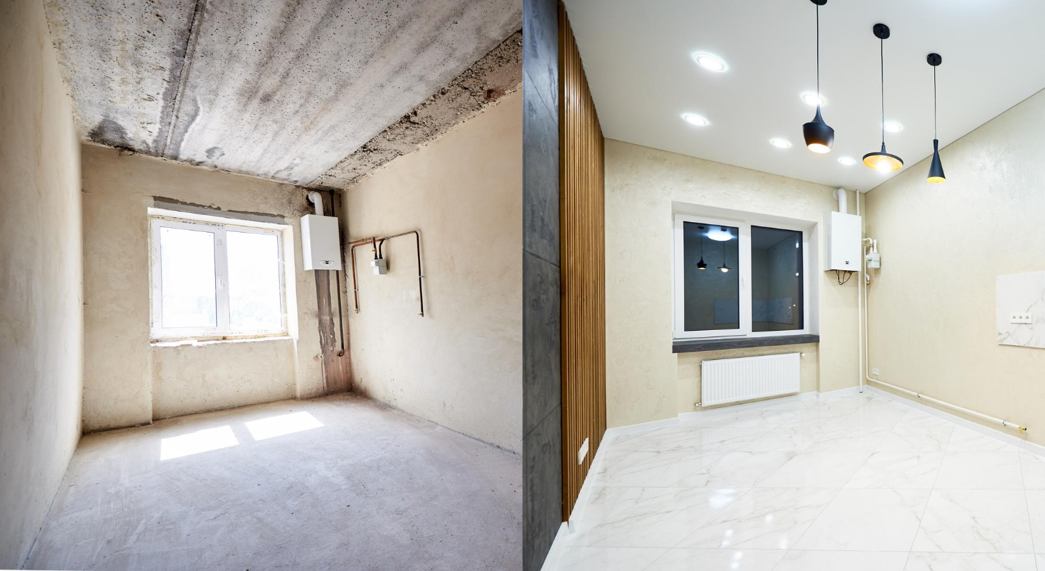 comparison-snapshot-big-beautiful-room-private-house-before-after-reconstruction-empty-grey-walls-vs-renovated-light-tiled-room